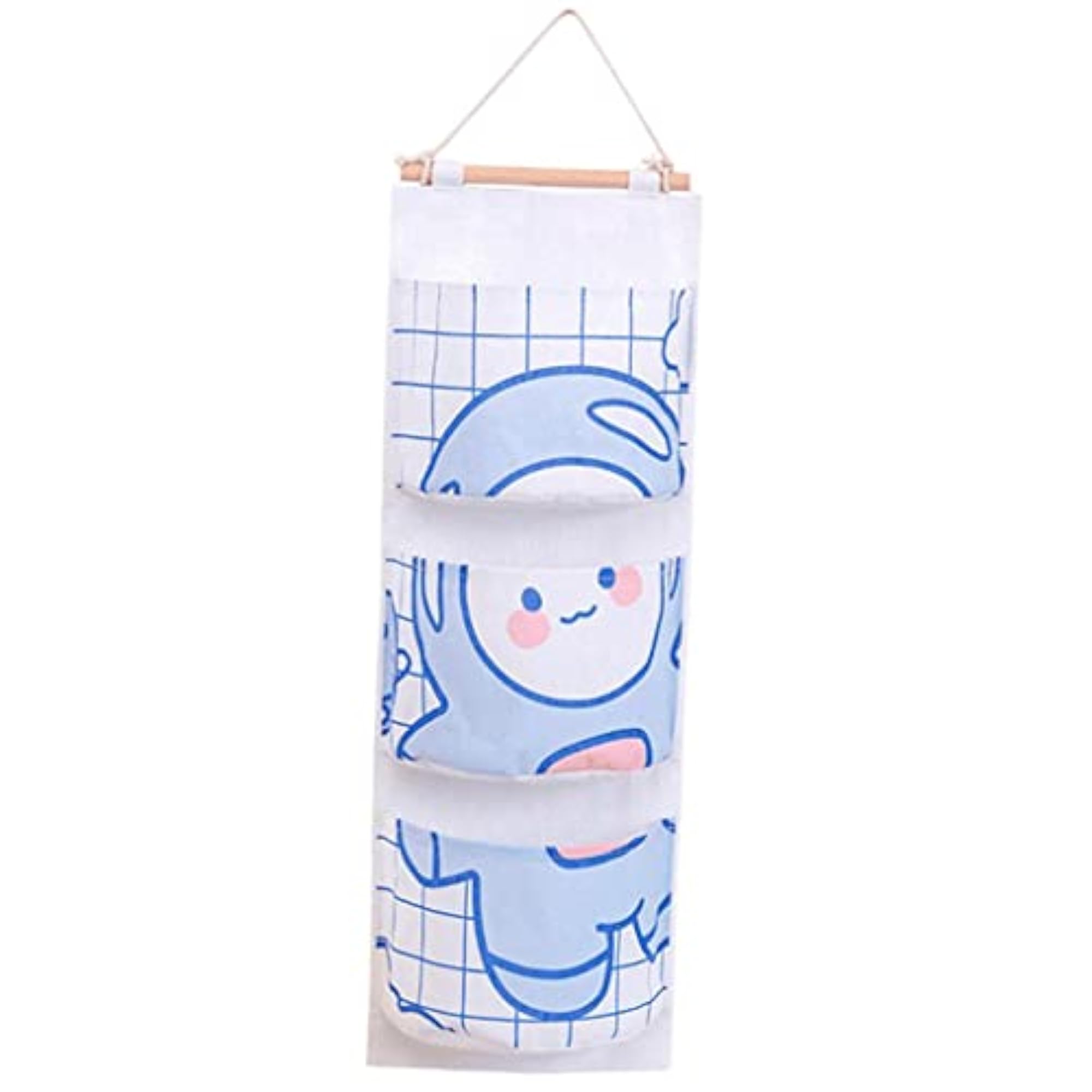 Wall Hanging Storage Bag 3 Pockets Organizer for Home